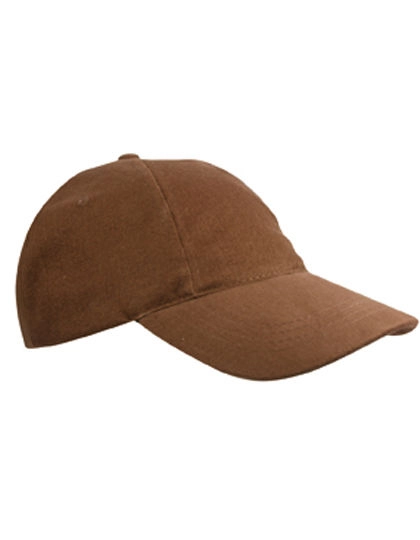 Kids´ Brushed Cap zum Besticken und Bedrucken in der Farbe Brown mit Ihren Logo, Schriftzug oder Motiv.
