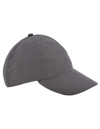 Kids´ Brushed Cap zum Besticken und Bedrucken in der Farbe Dark Grey mit Ihren Logo, Schriftzug oder Motiv.