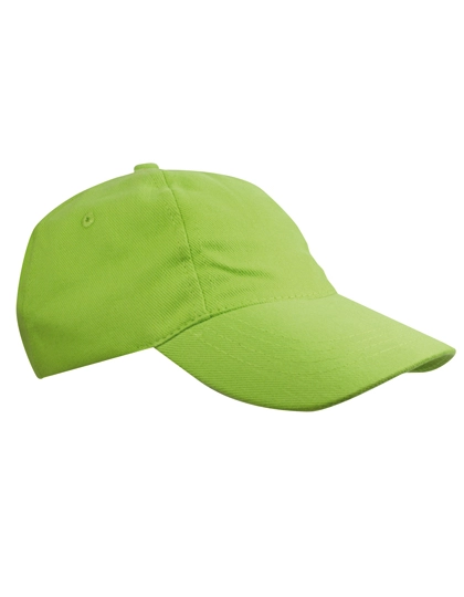 Kids´ Brushed Cap zum Besticken und Bedrucken in der Farbe Lime Green mit Ihren Logo, Schriftzug oder Motiv.