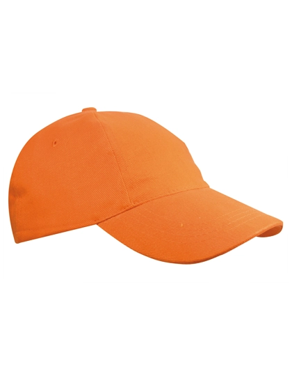 Kids´ Brushed Cap zum Besticken und Bedrucken in der Farbe Orange mit Ihren Logo, Schriftzug oder Motiv.
