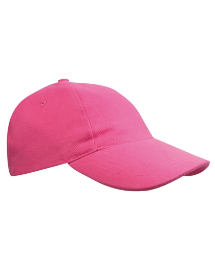 Kids´ Brushed Cap zum Besticken und Bedrucken in der Farbe Pink mit Ihren Logo, Schriftzug oder Motiv.