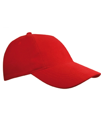 Kids´ Brushed Cap zum Besticken und Bedrucken in der Farbe Red mit Ihren Logo, Schriftzug oder Motiv.