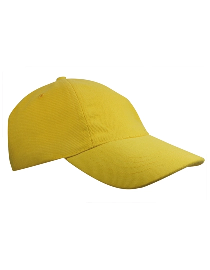 Kids´ Brushed Cap zum Besticken und Bedrucken in der Farbe Yellow mit Ihren Logo, Schriftzug oder Motiv.