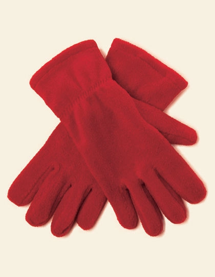Fleece Promo Gloves zum Besticken und Bedrucken in der Farbe Red mit Ihren Logo, Schriftzug oder Motiv.