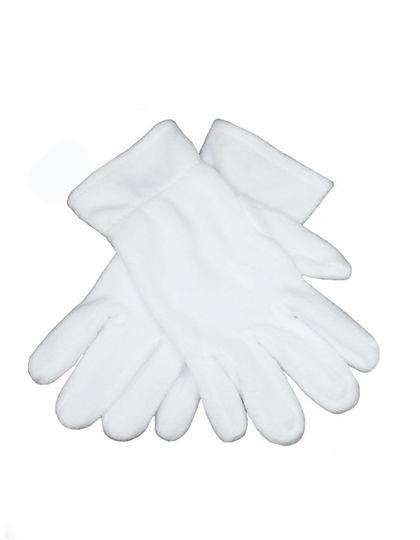 Fleece Promo Gloves zum Besticken und Bedrucken in der Farbe White mit Ihren Logo, Schriftzug oder Motiv.