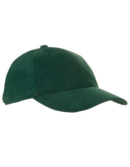 Heavy Brushed Cap zum Besticken und Bedrucken in der Farbe Bottle Green mit Ihren Logo, Schriftzug oder Motiv.