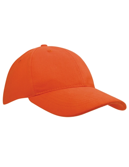 Heavy Brushed Cap zum Besticken und Bedrucken in der Farbe Orange mit Ihren Logo, Schriftzug oder Motiv.