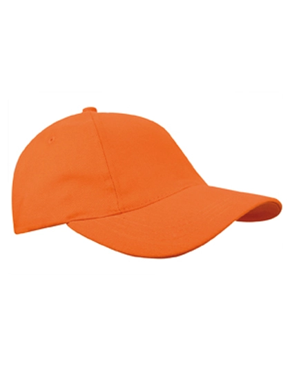 Brushed Promo Cap zum Besticken und Bedrucken in der Farbe Orange mit Ihren Logo, Schriftzug oder Motiv.