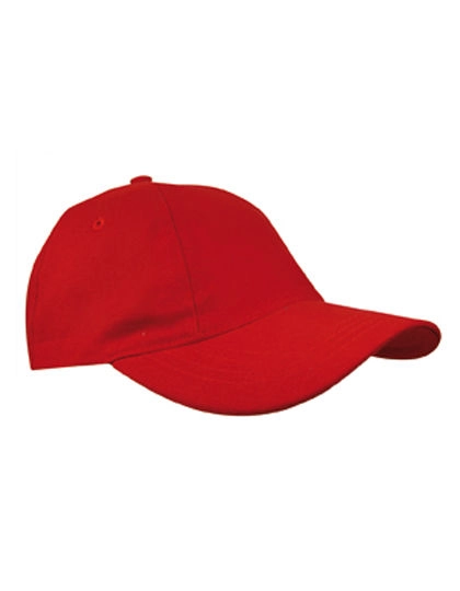 Brushed Promo Cap zum Besticken und Bedrucken in der Farbe Red mit Ihren Logo, Schriftzug oder Motiv.