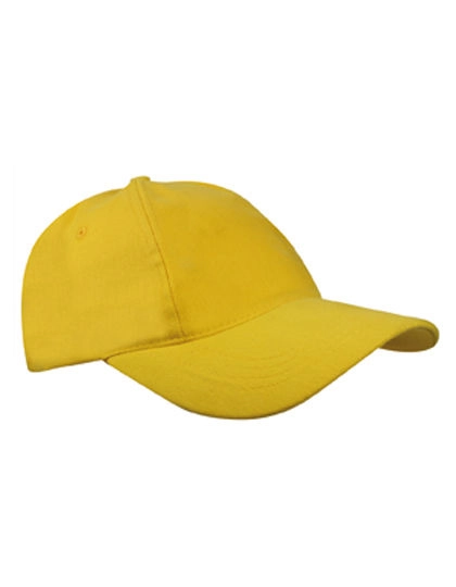 Brushed Promo Cap zum Besticken und Bedrucken in der Farbe Yellow mit Ihren Logo, Schriftzug oder Motiv.