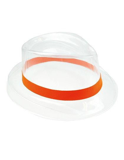 Hutband zum Besticken und Bedrucken in der Farbe Orange mit Ihren Logo, Schriftzug oder Motiv.
