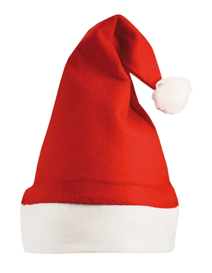 Christmas Hat / Nikolaus Mütze zum Besticken und Bedrucken in der Farbe Red-White mit Ihren Logo, Schriftzug oder Motiv.