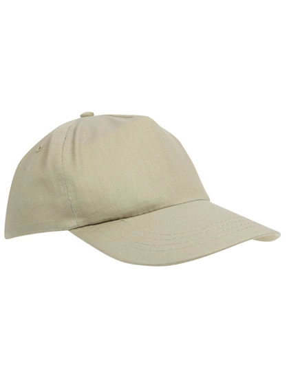 Baumwoll-Cap zum Besticken und Bedrucken in der Farbe Khaki mit Ihren Logo, Schriftzug oder Motiv.
