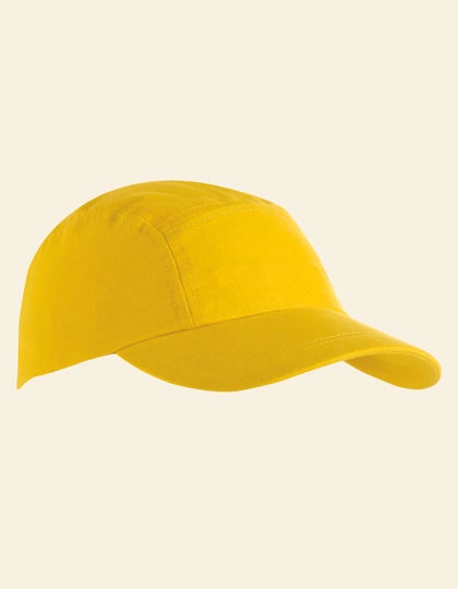 Kids´ Sports Cap zum Besticken und Bedrucken in der Farbe Yellow mit Ihren Logo, Schriftzug oder Motiv.
