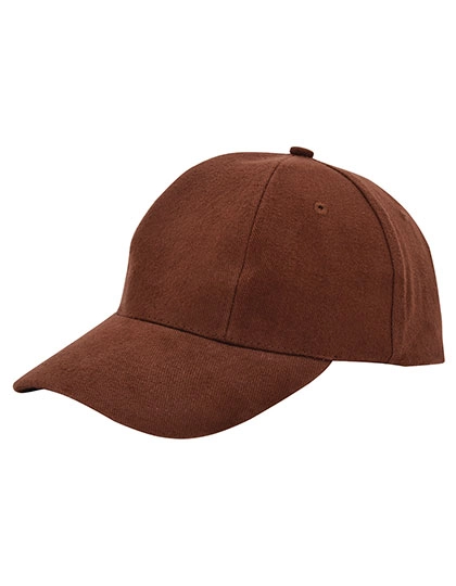 Baumwoll-Cap Low Profile/Brushed zum Besticken und Bedrucken in der Farbe Brown mit Ihren Logo, Schriftzug oder Motiv.