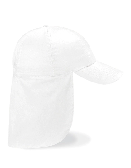Junior Legionnaire Style Cap zum Besticken und Bedrucken in der Farbe White mit Ihren Logo, Schriftzug oder Motiv.