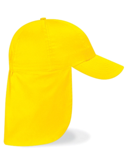 Junior Legionnaire Style Cap zum Besticken und Bedrucken in der Farbe Yellow mit Ihren Logo, Schriftzug oder Motiv.