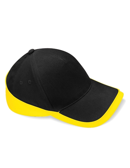 Teamwear Competition Cap zum Besticken und Bedrucken in der Farbe Black-Yellow mit Ihren Logo, Schriftzug oder Motiv.
