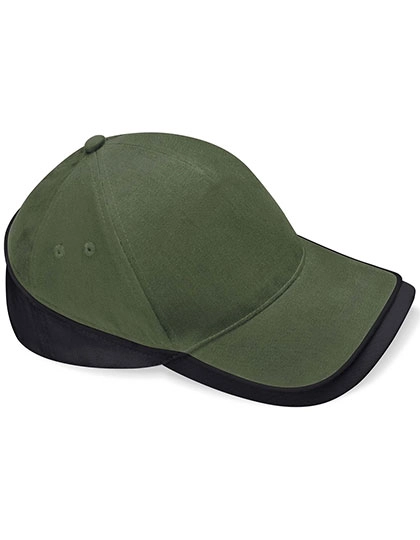 Teamwear Competition Cap zum Besticken und Bedrucken in der Farbe Olive Green-Black mit Ihren Logo, Schriftzug oder Motiv.