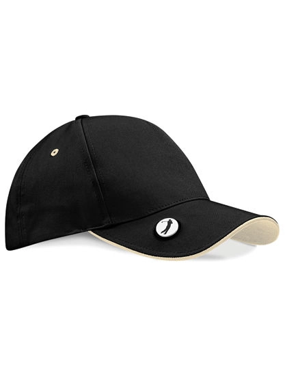 Pro-Style Ball Mark Golf Cap zum Besticken und Bedrucken in der Farbe Black-Putty mit Ihren Logo, Schriftzug oder Motiv.