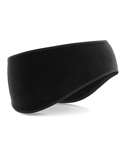 Softshell Sports Tech Headband zum Besticken und Bedrucken in der Farbe Black mit Ihren Logo, Schriftzug oder Motiv.