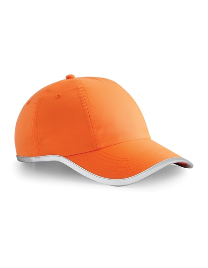 Enhanced-Viz Cap zum Besticken und Bedrucken in der Farbe Fluorescent Orange mit Ihren Logo, Schriftzug oder Motiv.