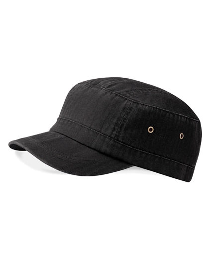 Urban Army Cap zum Besticken und Bedrucken in der Farbe Vintage Black mit Ihren Logo, Schriftzug oder Motiv.