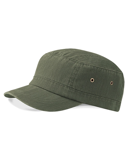 Urban Army Cap zum Besticken und Bedrucken in der Farbe Vintage Olive mit Ihren Logo, Schriftzug oder Motiv.