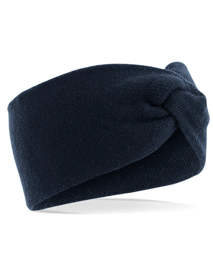 Twist Knit Headband zum Besticken und Bedrucken in der Farbe French Navy mit Ihren Logo, Schriftzug oder Motiv.