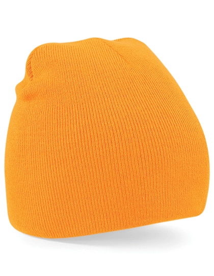 Original Pull-On Beanie zum Besticken und Bedrucken in der Farbe Fluorescent Orange mit Ihren Logo, Schriftzug oder Motiv.