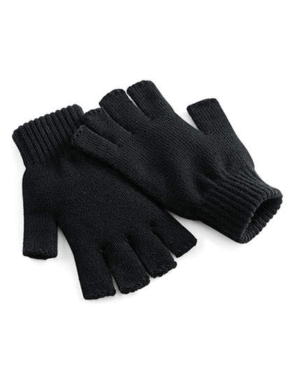 Fingerless Gloves zum Besticken und Bedrucken in der Farbe Black mit Ihren Logo, Schriftzug oder Motiv.