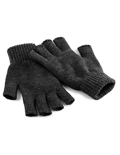 Fingerless Gloves zum Besticken und Bedrucken in der Farbe Charcoal mit Ihren Logo, Schriftzug oder Motiv.