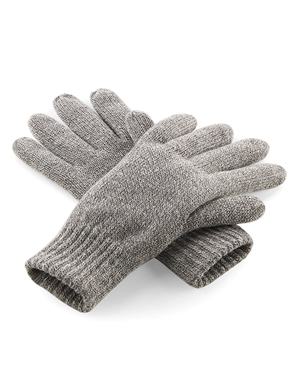 Classic Thinsulate™ Gloves zum Besticken und Bedrucken in der Farbe Heather Grey mit Ihren Logo, Schriftzug oder Motiv.