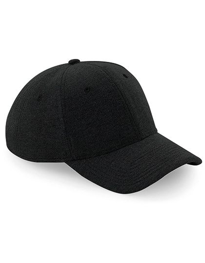 Jersey Athleisure Baseball Cap zum Besticken und Bedrucken in der Farbe Black mit Ihren Logo, Schriftzug oder Motiv.