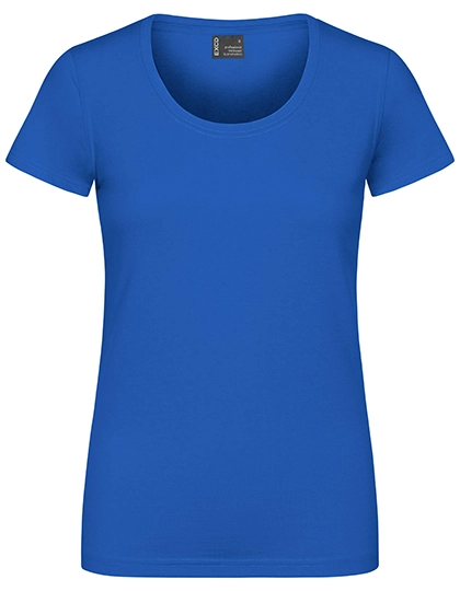 Women´s T-Shirt zum Besticken und Bedrucken in der Farbe Cobalt Blue mit Ihren Logo, Schriftzug oder Motiv.
