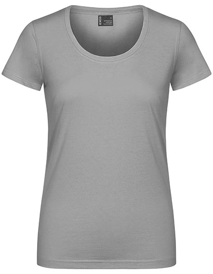 Women´s T-Shirt zum Besticken und Bedrucken in der Farbe New Light Grey (Solid) mit Ihren Logo, Schriftzug oder Motiv.
