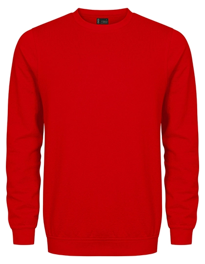 Unisex Sweater zum Besticken und Bedrucken in der Farbe Fire Red mit Ihren Logo, Schriftzug oder Motiv.