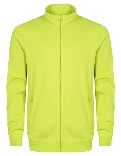 Men´s Sweatjacket zum Besticken und Bedrucken in der Farbe Apple Green mit Ihren Logo, Schriftzug oder Motiv.