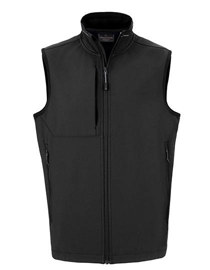 Expert Basecamp Softshell Vest zum Besticken und Bedrucken in der Farbe Black mit Ihren Logo, Schriftzug oder Motiv.