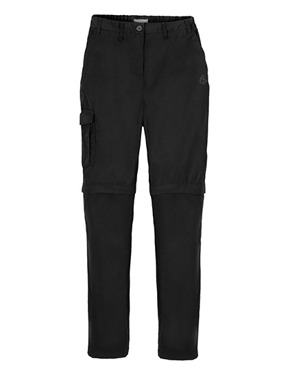 Expert Womens Kiwi Convertible Trousers zum Besticken und Bedrucken in der Farbe Black mit Ihren Logo, Schriftzug oder Motiv.