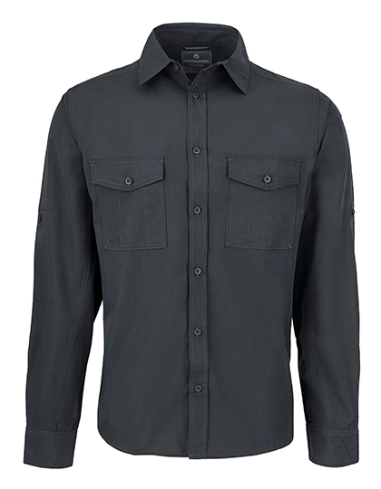 Expert Kiwi Long Sleeved Shirt zum Besticken und Bedrucken in der Farbe Carbon Grey mit Ihren Logo, Schriftzug oder Motiv.