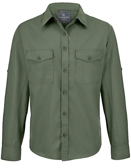 Expert Kiwi Long Sleeved Shirt zum Besticken und Bedrucken in der Farbe Dark Cedar Green mit Ihren Logo, Schriftzug oder Motiv.