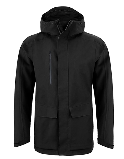 Expert Kiwi Pro Stretch Long Jacket zum Besticken und Bedrucken in der Farbe Black mit Ihren Logo, Schriftzug oder Motiv.