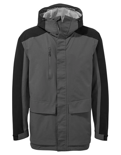 Expert Kiwi Pro Stretch Long Jacket zum Besticken und Bedrucken in der Farbe Carbon Grey mit Ihren Logo, Schriftzug oder Motiv.