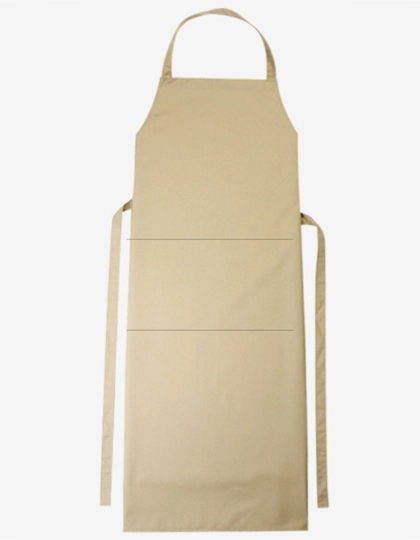 Bib Apron Verona Classic Bag 90 x 75 cm zum Besticken und Bedrucken in der Farbe Khaki mit Ihren Logo, Schriftzug oder Motiv.