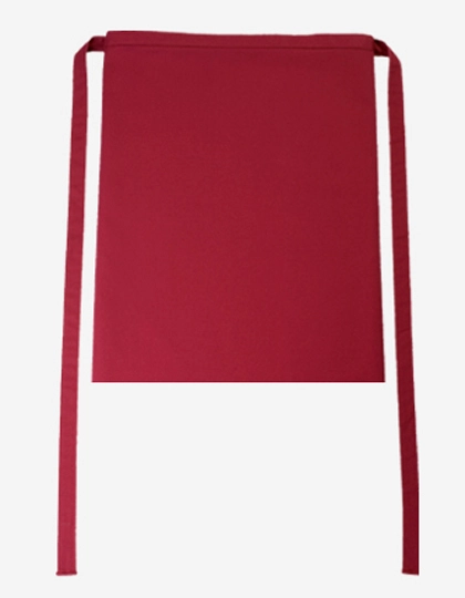 Bistro Apron Roma 50 x 78 cm zum Besticken und Bedrucken in der Farbe Cherry mit Ihren Logo, Schriftzug oder Motiv.