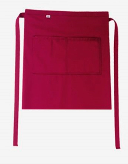 Bistro Apron Roma Bag 50 x 78 cm zum Besticken und Bedrucken in der Farbe Cherry mit Ihren Logo, Schriftzug oder Motiv.