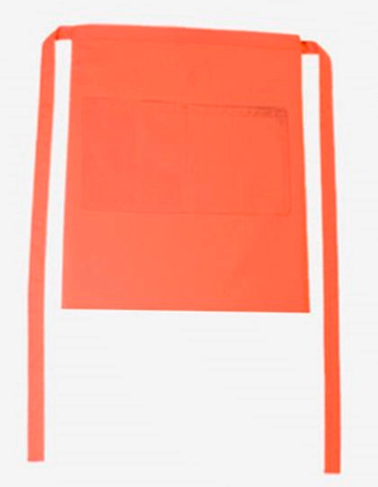 Bistro Apron Roma Bag 50 x 78 cm zum Besticken und Bedrucken in der Farbe Orange mit Ihren Logo, Schriftzug oder Motiv.
