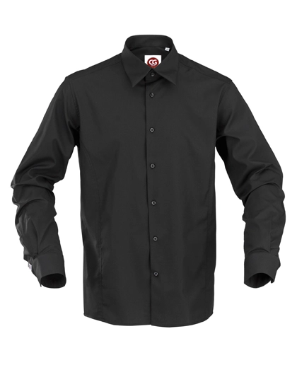 Men´s Shirt Pesaro zum Besticken und Bedrucken in der Farbe Black mit Ihren Logo, Schriftzug oder Motiv.