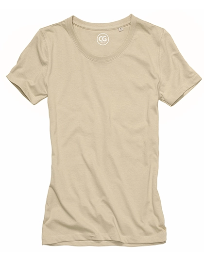 Men´s Short Sleeve T-Shirt Taranto zum Besticken und Bedrucken in der Farbe Natural mit Ihren Logo, Schriftzug oder Motiv.